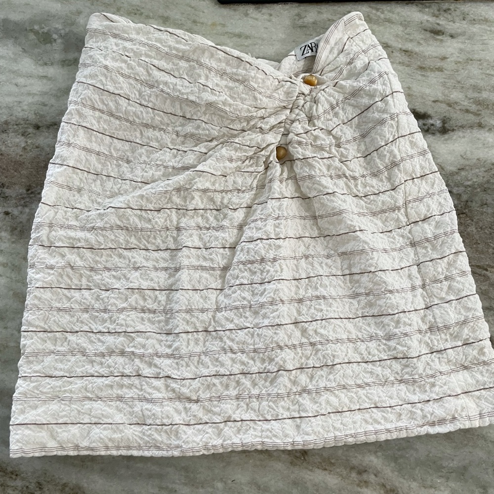 Zara striped skirt
